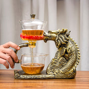 Creative Glass Tea Set Automatic Teapot Tea Infuser Magnetic Water Diversion Heat-resistant Kungfu Tea Drinking Tea Make-Health Wisdom™