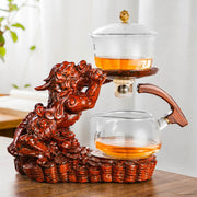 Creative Glass Tea Set Automatic Teapot Tea Infuser Magnetic Water Diversion Heat-resistant Kungfu Tea Drinking Tea Make-Health Wisdom™