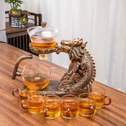 Creative Glass Tea Set Automatic Teapot Tea Infuser Magnetic Water Diversion Heat-resistant Kungfu Tea Drinking Tea Make-Health Wisdom™