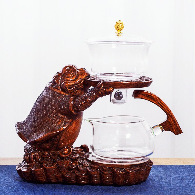 Creative Glass Tea Set Automatic Teapot Tea Infuser Magnetic Water Diversion Heat-resistant Kungfu Tea Drinking Tea Make-Health Wisdom™