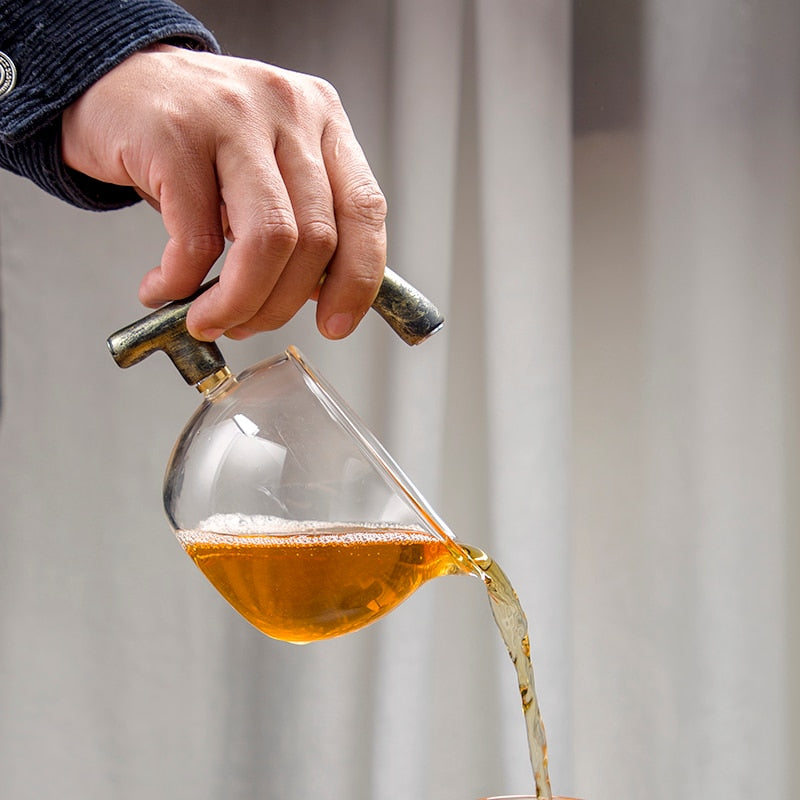 Creative Glass Tea Set Automatic Teapot Tea Infuser Magnetic Water Diversion Heat-resistant Kungfu Tea Drinking Tea Make-Health Wisdom™