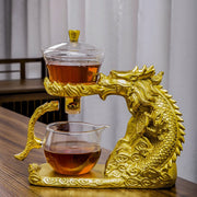 Creative Glass Tea Set Automatic Teapot Tea Infuser Magnetic Water Diversion Heat-resistant Kungfu Tea Drinking Tea Make-Health Wisdom™