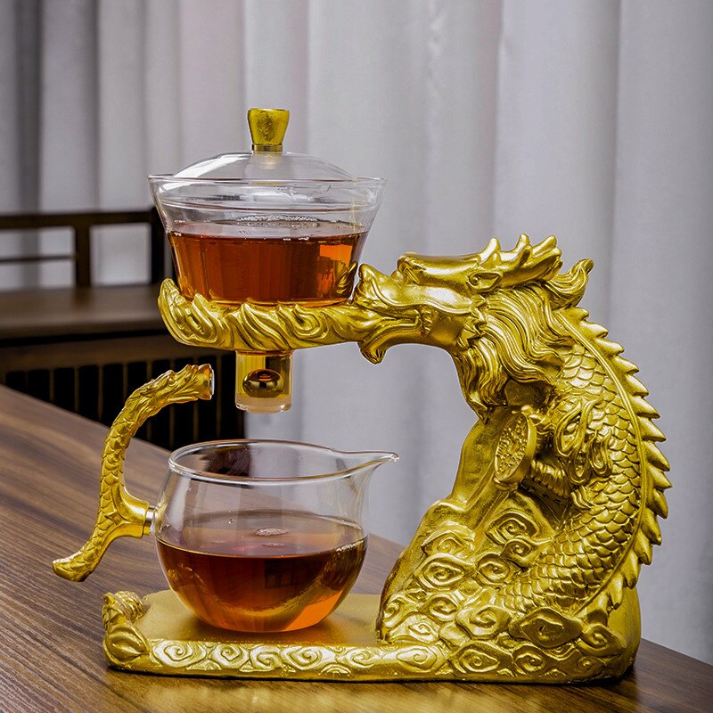 Creative Glass Tea Set Automatic Teapot Tea Infuser Magnetic Water Diversion Heat-resistant Kungfu Tea Drinking Tea Make-Health Wisdom™