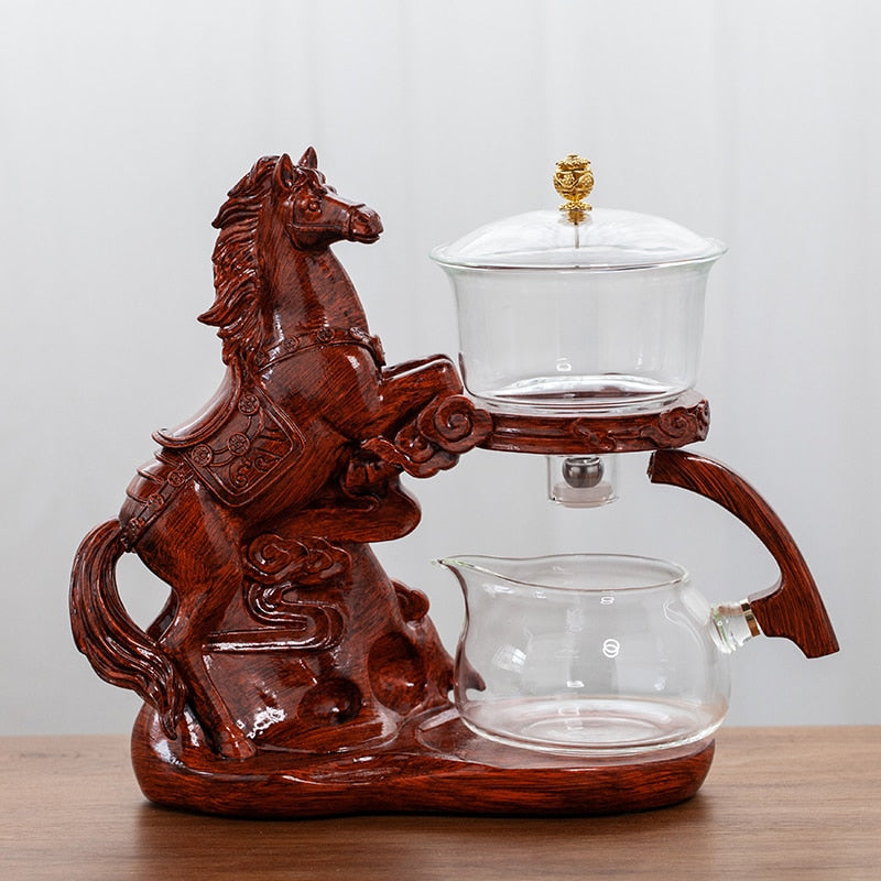 Creative Glass Tea Set Automatic Teapot Tea Infuser Magnetic Water Diversion Heat-resistant Kungfu Tea Drinking Tea Make-Health Wisdom™