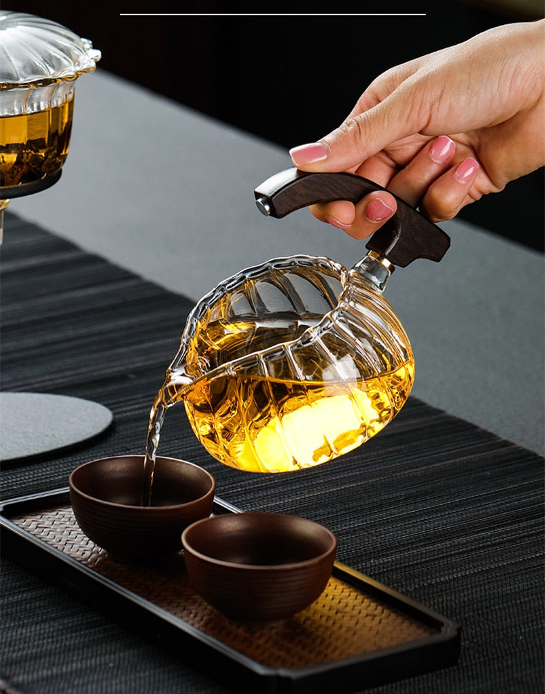 Creative Heat-resistant Teapot Glass Automatic Tea Making Pu'er Scented Kung Fu tea Tea Set Infuser Drinking Tea Maker-Health Wisdom™