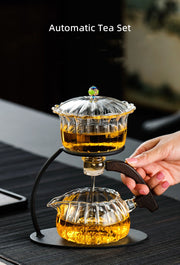 Creative Heat-resistant Teapot Glass Automatic Tea Making Pu'er Scented Kung Fu tea Tea Set Infuser Drinking Tea Maker-Health Wisdom™