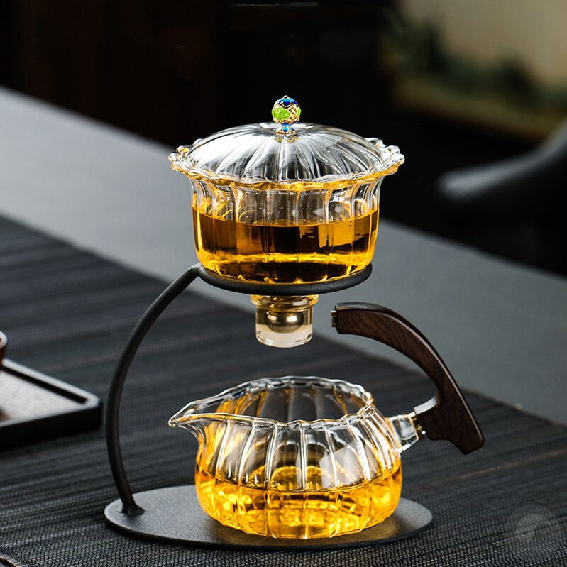 Creative Heat-resistant Teapot Glass Automatic Tea Making Pu'er Scented Kung Fu tea Tea Set Infuser Drinking Tea Maker-Health Wisdom™