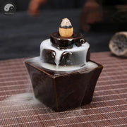 Creative Home Decor Backflow Stick Incense Burner Ceramic Censer Home Decoration Use In Home Teahouse Zen Yoga Decor -No Incense-Health Wisdom™
