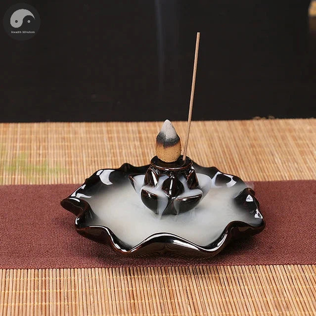 Creative Home Decor Backflow Stick Incense Burner Ceramic Censer Home Decoration Use In Home Teahouse Zen Yoga Decor -No Incense-Health Wisdom™