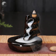 Creative Home Decor Backflow Stick Incense Burner Ceramic Censer Home Decoration Use In Home Teahouse Zen Yoga Decor -No Incense-Health Wisdom™