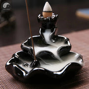 Creative Home Decor Backflow Stick Incense Burner Ceramic Censer Home Decoration Use In Home Teahouse Zen Yoga Decor -No Incense-Health Wisdom™