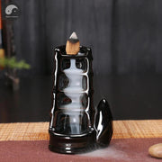 Creative Home Decor Backflow Stick Incense Burner Ceramic Censer Home Decoration Use In Home Teahouse Zen Yoga Decor -No Incense-Health Wisdom™