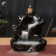 Creative Home Decor Backflow Stick Incense Burner Ceramic Censer Home Decoration Use In Home Teahouse Zen Yoga Decor -No Incense-Health Wisdom™