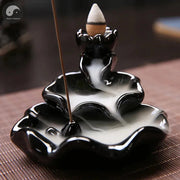 Creative Home Decor Backflow Stick Incense Burner Ceramic Censer Home Decoration Use In Home Teahouse Zen Yoga Decor -No Incense-Health Wisdom™