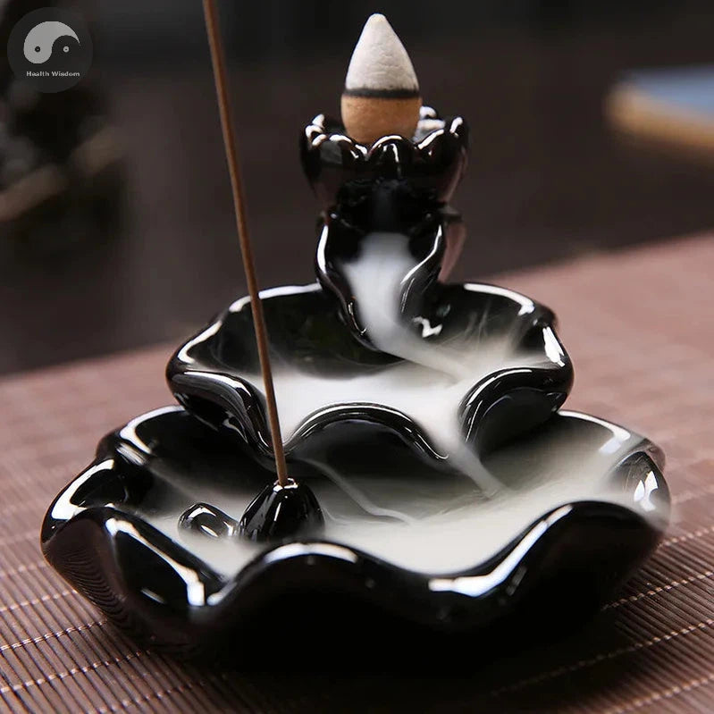 Creative Home Decor Backflow Stick Incense Burner Ceramic Censer Home Decoration Use In Home Teahouse Zen Yoga Decor -No Incense-Health Wisdom™