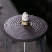 Creative Home Decorations Windproof Backflow Incense Burner Desktop Lucky Peaceful Ornaments Indoor Incense Fountain Candlestick-Health Wisdom™