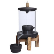 Creative Home Decorations Windproof Backflow Incense Burner Desktop Lucky Peaceful Ornaments Indoor Incense Fountain Candlestick-Health Wisdom™