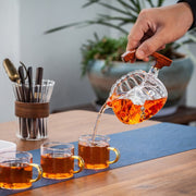 Creative Horse Teapot Full Automatic Glass Teapot Infuser Magnetic Water Diversion Heat-resistant Kungfu Tea Drinking Tea Set-Health Wisdom™