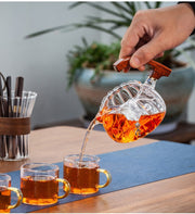 Creative Horse Teapot Full Automatic Glass Teapot Infuser Magnetic Water Diversion Heat-resistant Kungfu Tea Drinking Tea Set-Health Wisdom™