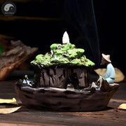 Creative Landscape of Guilin The Old Man Fishing Incense Cones Burner Incense Stick Holder Ceramic Censer Home Decoration-Health Wisdom™