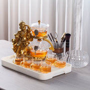 Creative Monkey King Glass Tea Set Automatic Teapot Tea Heat-resistant Kungfu Tea Drinking Tea Make-Health Wisdom™