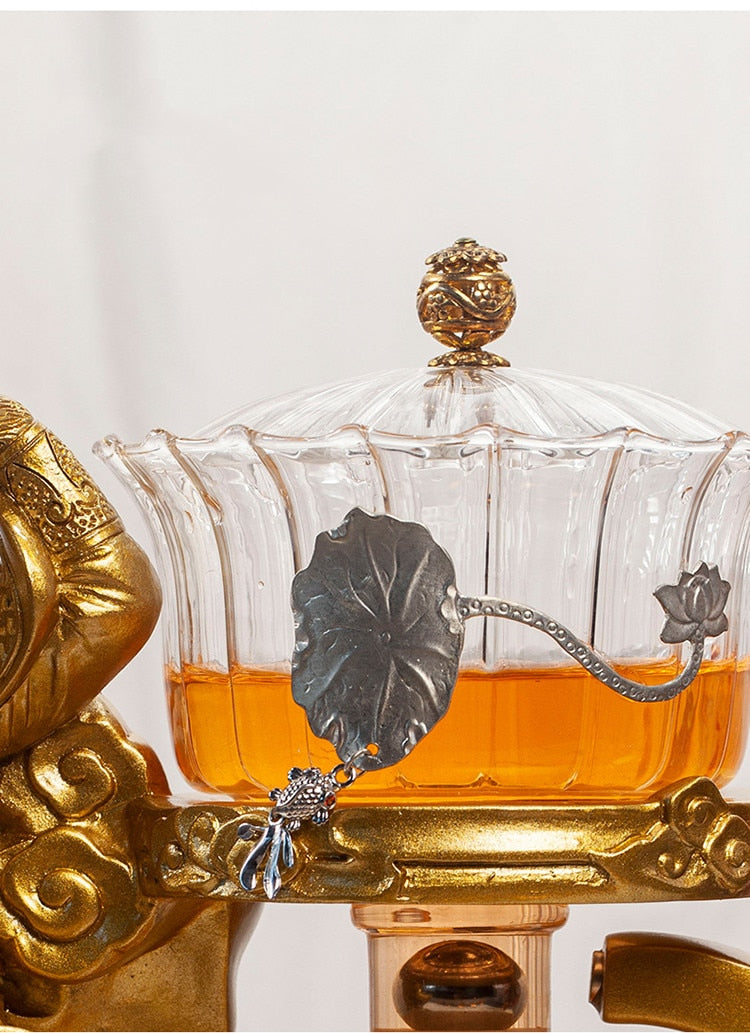 Creative Monkey King Glass Tea Set Automatic Teapot Tea Heat-resistant Kungfu Tea Drinking Tea Make-Health Wisdom™