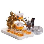 Creative Monkey King Glass Tea Set Automatic Teapot Tea Heat-resistant Kungfu Tea Drinking Tea Make-Health Wisdom™