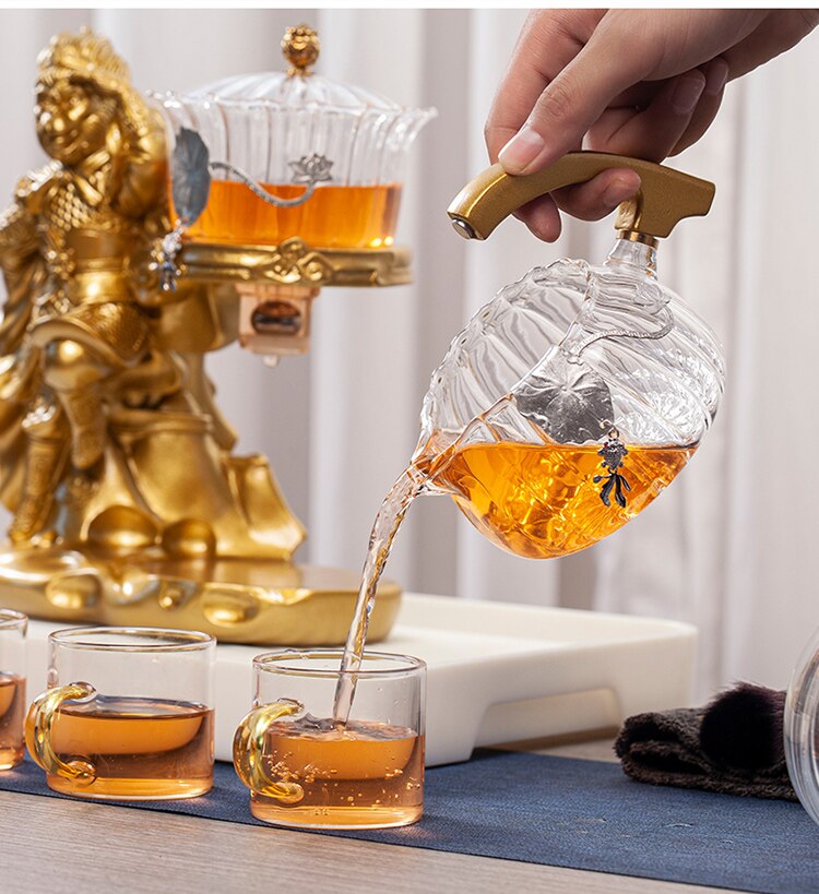 Creative Monkey King Glass Tea Set Automatic Teapot Tea Heat-resistant Kungfu Tea Drinking Tea Make-Health Wisdom™