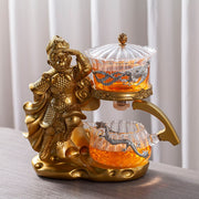 Creative Monkey King Glass Tea Set Automatic Teapot Tea Heat-resistant Kungfu Tea Drinking Tea Make Puer Tea Infuser-Health Wisdom™