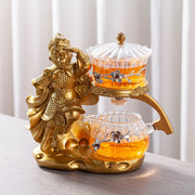 Creative Monkey King Glass Tea Set Automatic Teapot Tea Heat-resistant Kungfu Tea Drinking Tea Make Puer Tea Infuser-Health Wisdom™