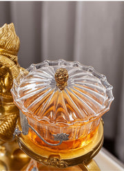 Creative Monkey King Glass Tea Set Automatic Teapot Tea Heat-resistant Kungfu Tea Drinking Tea Make Puer Tea Infuser-Health Wisdom™
