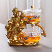 Creative Monkey King Glass Tea Set Automatic Teapot Tea Heat-resistant Kungfu Tea Drinking Tea Make Puer Tea Infuser-Health Wisdom™