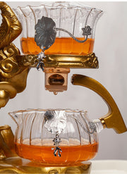 Creative Monkey King Glass Tea Set Automatic Teapot Tea Heat-resistant Kungfu Tea Drinking Tea Make Puer Tea Infuser-Health Wisdom™