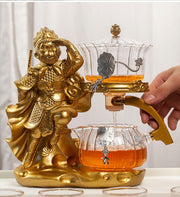 Creative Monkey King Glass Tea Set Automatic Teapot Tea Heat-resistant Kungfu Tea Drinking Tea Make Puer Tea Infuser-Health Wisdom™
