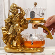 Creative Monkey King Glass Tea Set Automatic Teapot Tea Heat-resistant Kungfu Tea Drinking Tea Make Puer Tea Infuser-Health Wisdom™