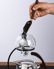 Creative Silver Inlaid Semi-automatic Tea Set Heat-resistant Glass Kung Fu Tea Set Teapot Teacup-Health Wisdom™