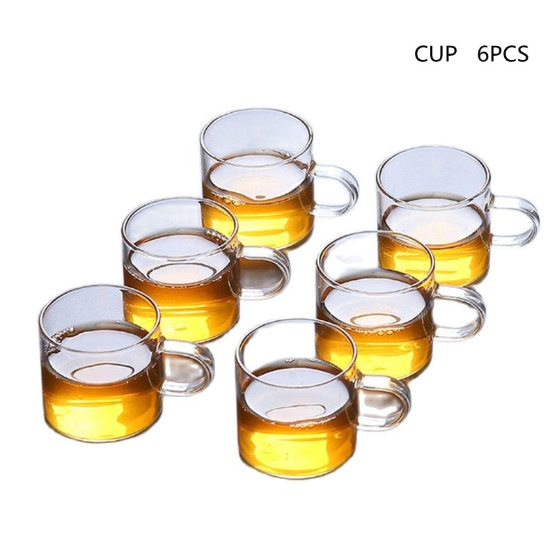 Creative Silver Inlaid Semi-automatic Tea Set Heat-resistant Glass Kung Fu Tea Set Teapot Teacup-Health Wisdom™