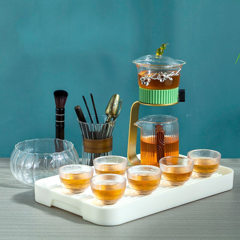 Creative Tea Maker Teapot Glass Automatic Tea Making Household Pu'er Scented Kung Fu tea Tea Set Infuser Drinking-Health Wisdom™