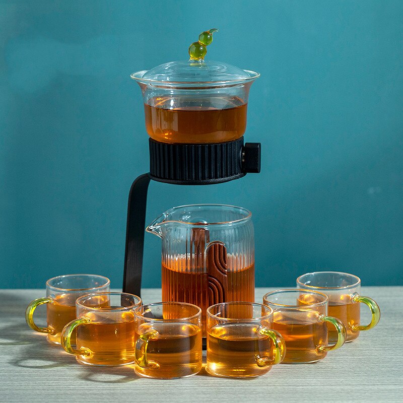 Creative Tea Maker Teapot Glass Automatic Tea Making Household Pu'er Scented Kung Fu tea Tea Set Infuser Drinking-Health Wisdom™