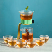 Creative Tea Maker Teapot Glass Automatic Tea Making Household Pu'er Scented Kung Fu tea Tea Set Infuser Drinking-Health Wisdom™
