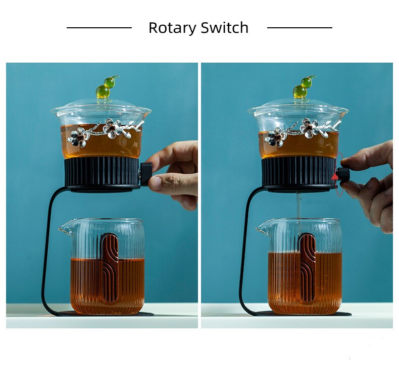 Creative Tea Maker Teapot Glass Automatic Tea Making Household Pu'er Scented Kung Fu tea Tea Set Infuser Drinking-Health Wisdom™