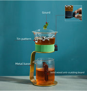 Creative Tea Maker Teapot Glass Automatic Tea Making Household Pu'er Scented Kung Fu tea Tea Set Infuser Drinking-Health Wisdom™