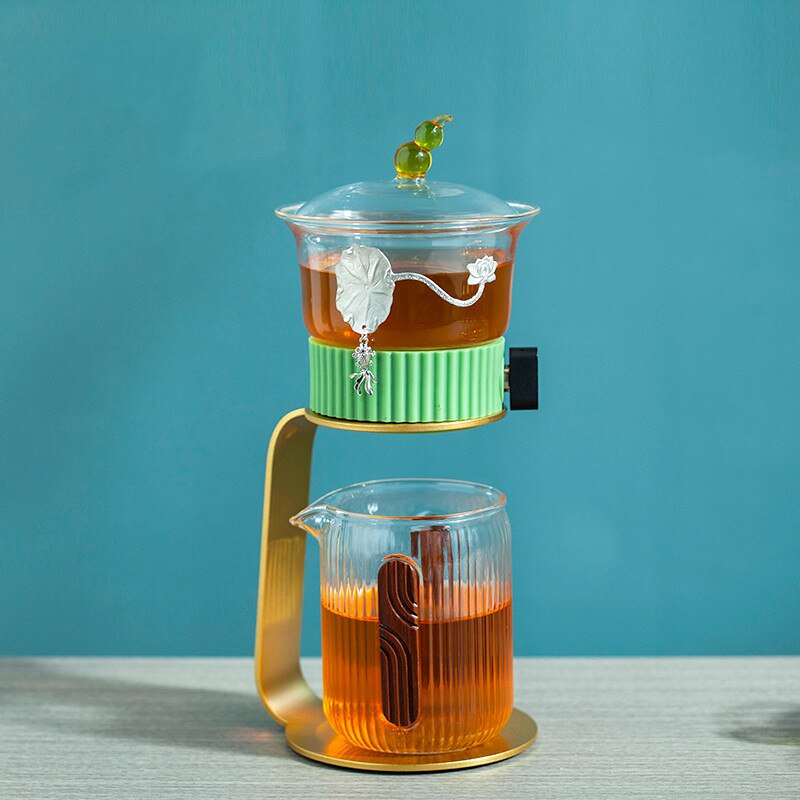 Creative Tea Maker Teapot Glass Automatic Tea Making Household Pu'er Scented Kung Fu tea Tea Set Infuser Drinking-Health Wisdom™