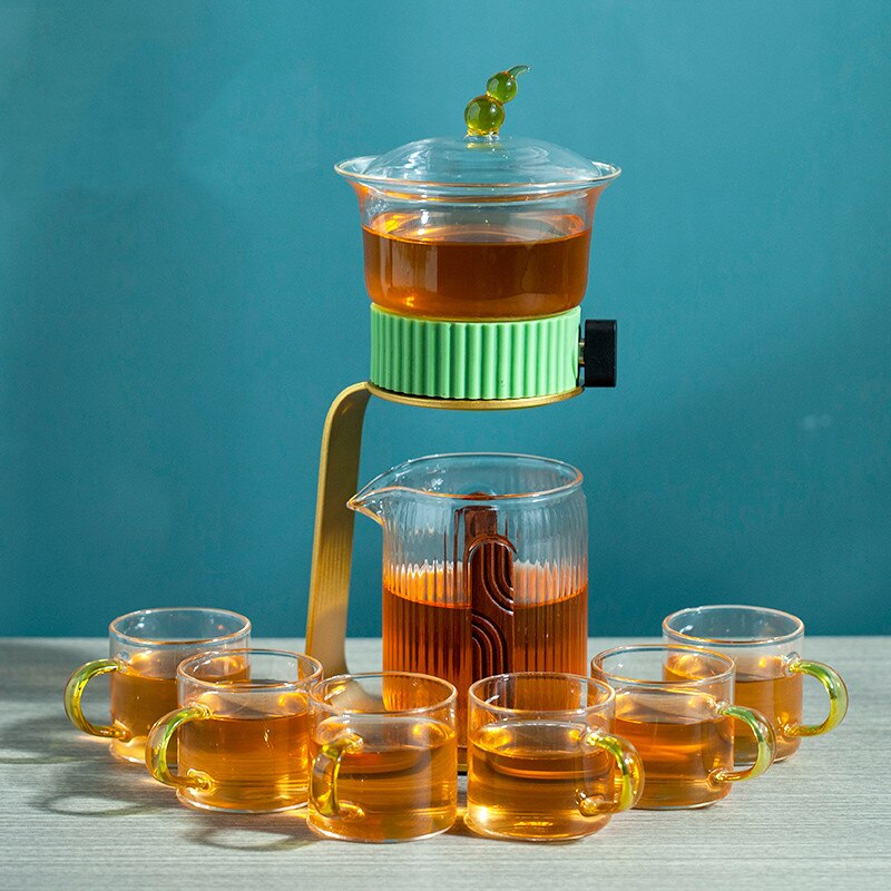 Creative Tea Maker Teapot Glass Automatic Tea Making Household Pu'er Scented Kung Fu tea Tea Set Infuser Drinking-Health Wisdom™
