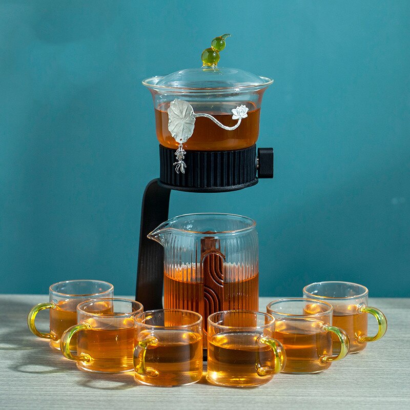 Creative Tea Maker Teapot Glass Automatic Tea Making Household Pu'er Scented Kung Fu tea Tea Set Infuser Drinking-Health Wisdom™