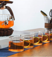 Creative Tea Toad Shape Teapot Automatic Tea Maker Pu er Oolong Teapot And Cup Set Heat-resistant Glass Teapot Holder Base-Health Wisdom™