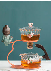 Creative Teapot Glass Automatic Tea Making Household Pu'er Scented Kung Fu tea Tea Set Infuser Drinking Tea Maker-Health Wisdom™