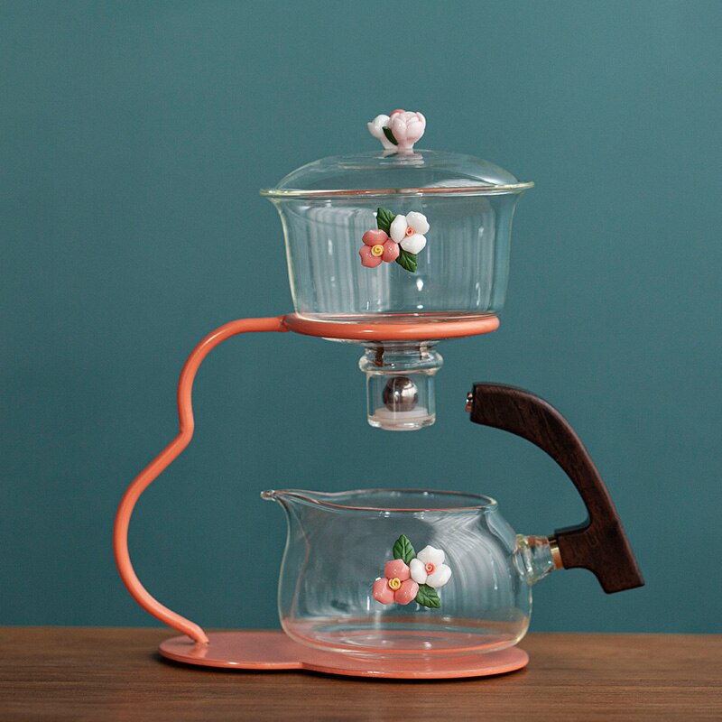 Creative Teapot Glass Automatic Tea Making Household Pu'er Scented Kung Fu tea Tea Set Infuser Drinking Tea Maker-Health Wisdom™