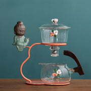 Creative Teapot Glass Automatic Tea Making Household Pu'er Scented Kung Fu tea Tea Set Infuser Drinking Tea Maker-Health Wisdom™