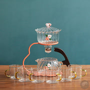 Creative Teapot Glass Automatic Tea Making Household Pu'er Scented Kung Fu tea Tea Set Infuser Drinking Tea Maker-Health Wisdom™